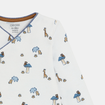 بذلة نوم من نسيج بمظهر قرص...